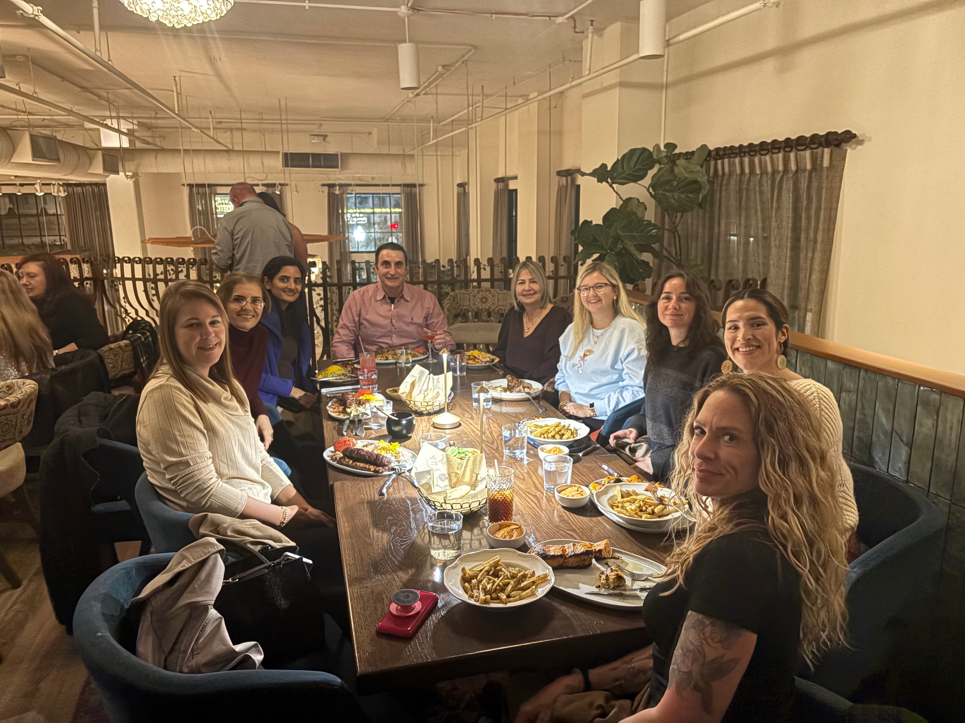 Merchants Walk Dental team at a dinner outing